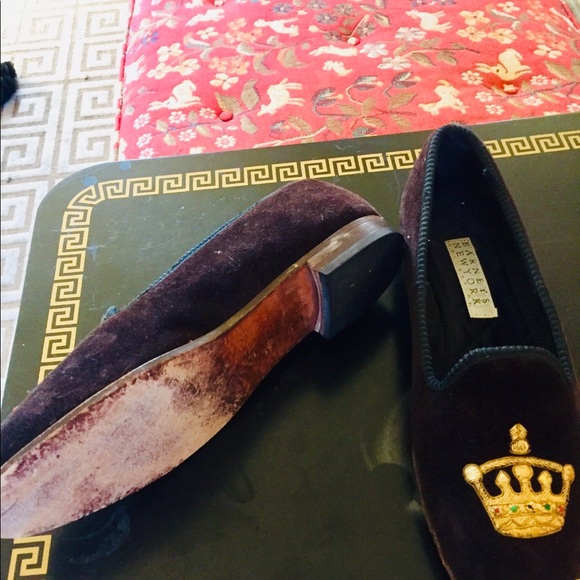 Barney’s of New York Brown Suede Slippers - Picture 3 of 7